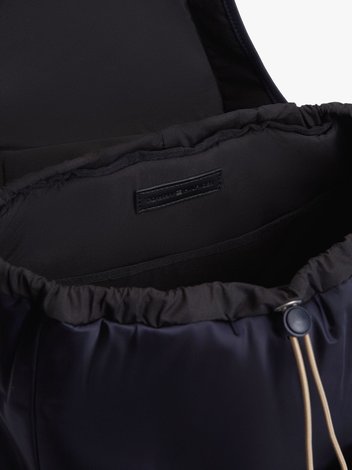 Toggle Drawstring Travel Backpack — Blue