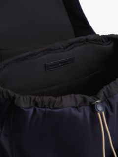 Toggle Drawstring Travel Backpack — Blue 4