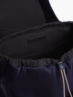 Toggle Drawstring Travel Backpack — Blue 8