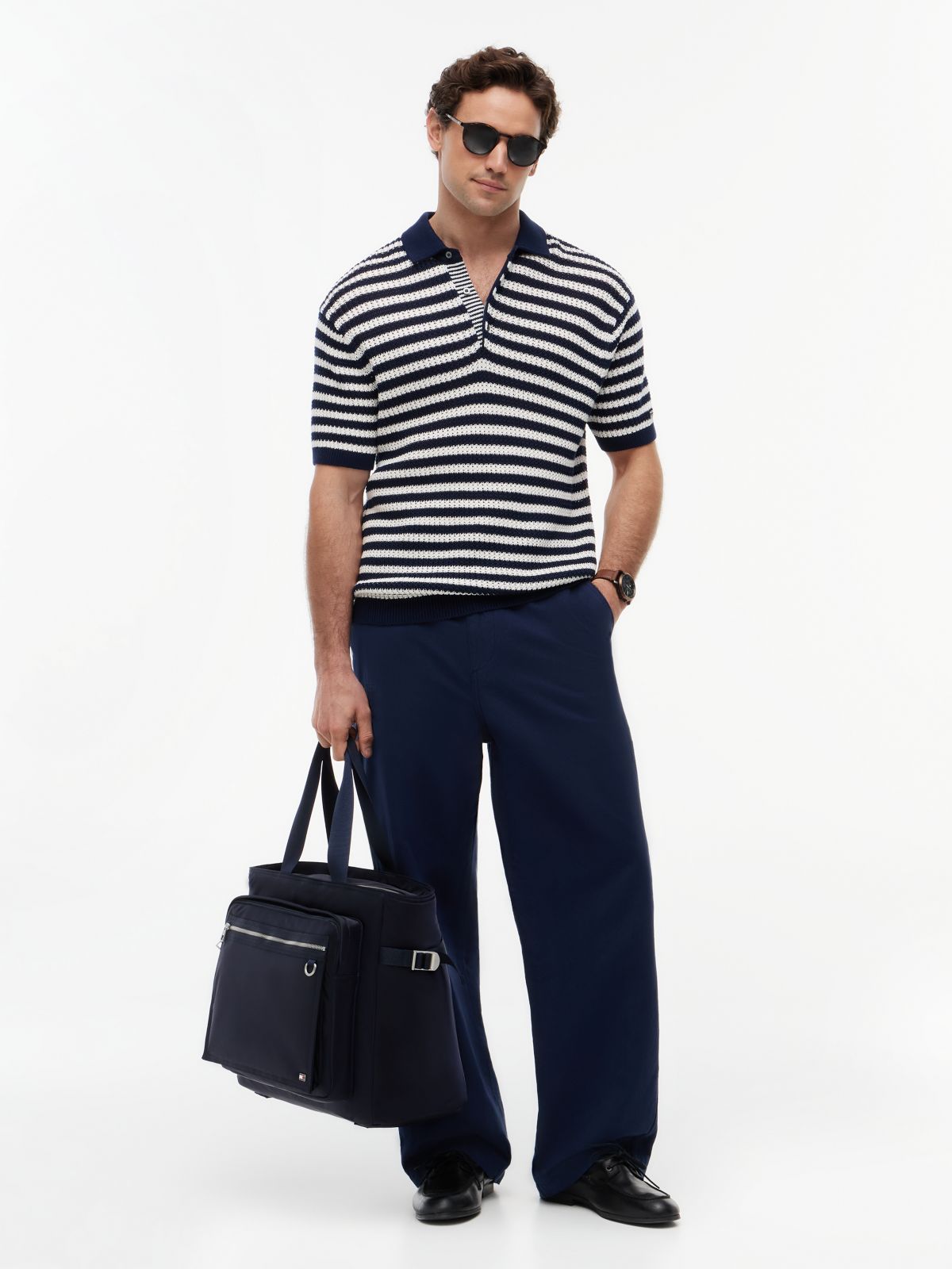 Enamel Flag Travel Weekender Bag — Blue