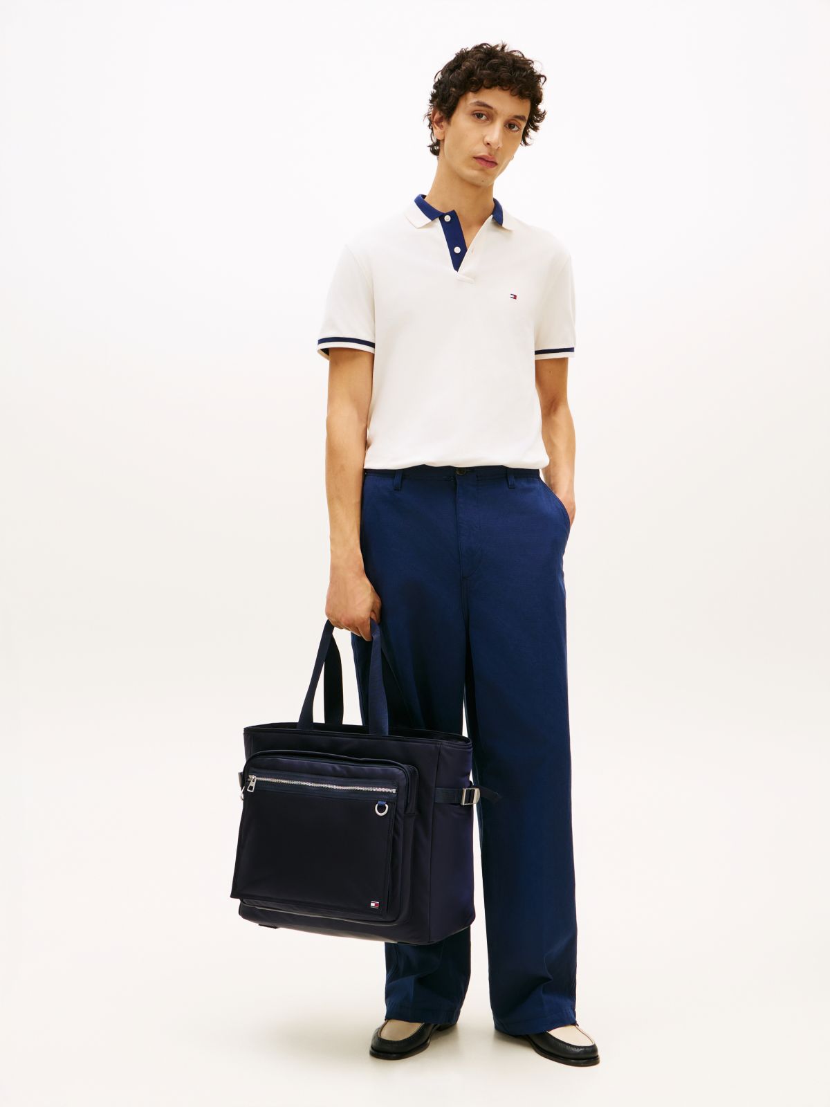 Enamel Flag Travel Weekender Bag — Blue