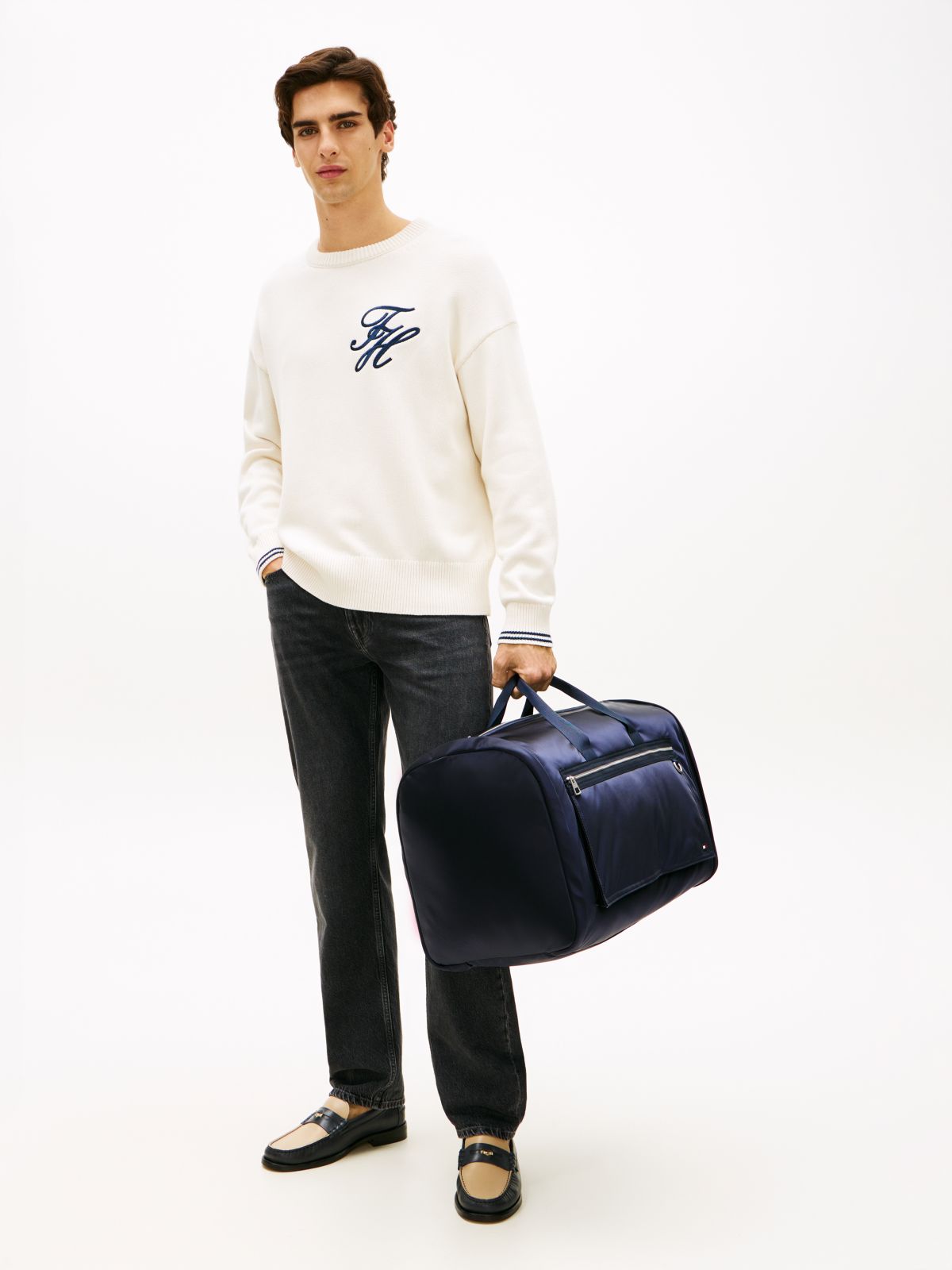 Enamel Flag Fold-Out Travel Garment Bag — Blue