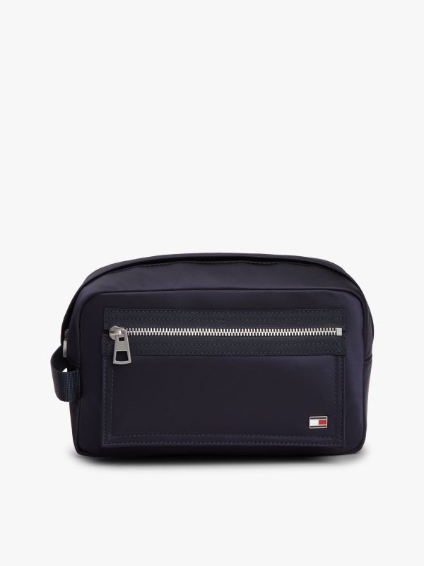 Enamel Flag Travel Washbag — Blue