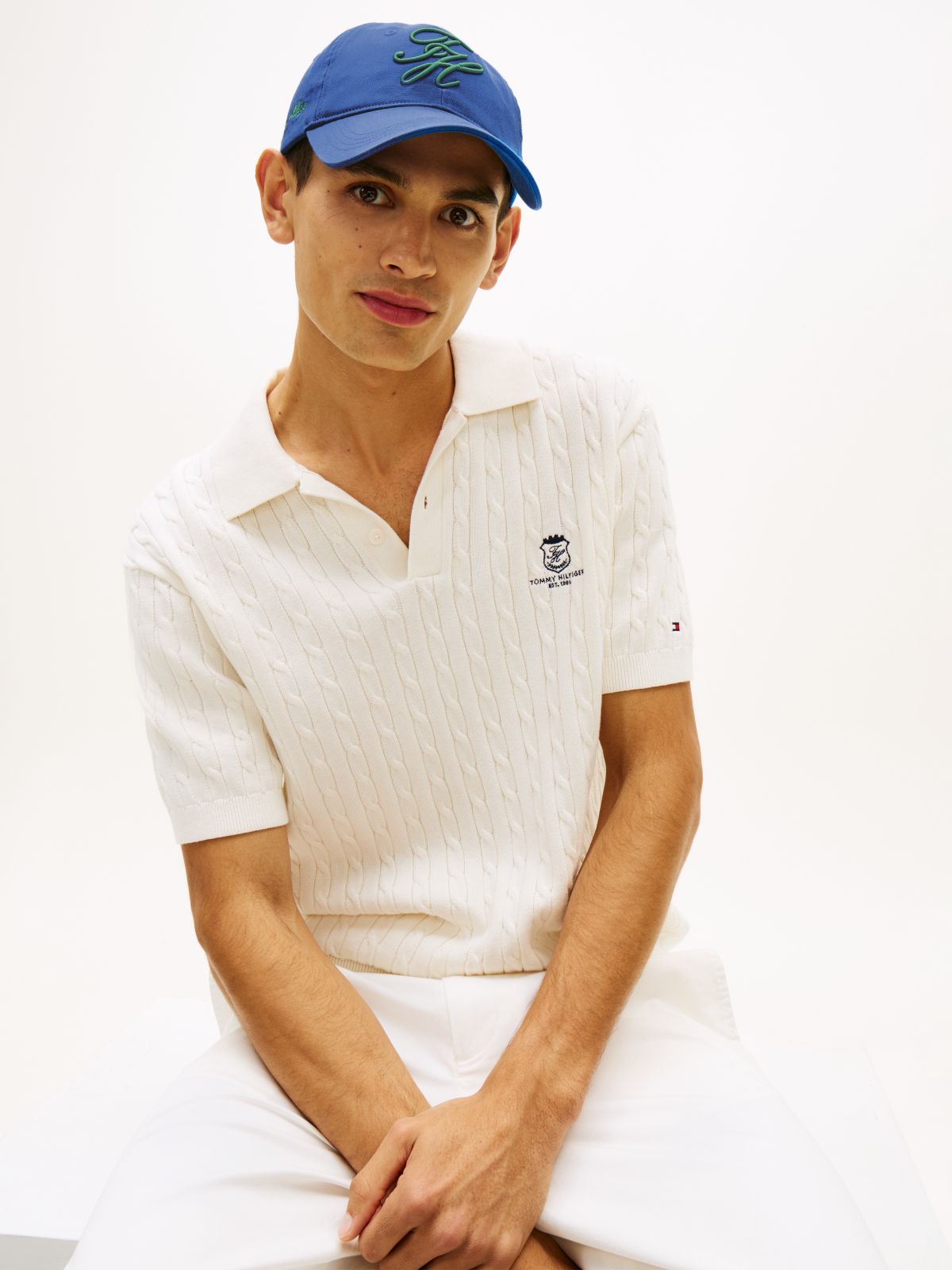Logo Embroidery Baseball Cap — Blue