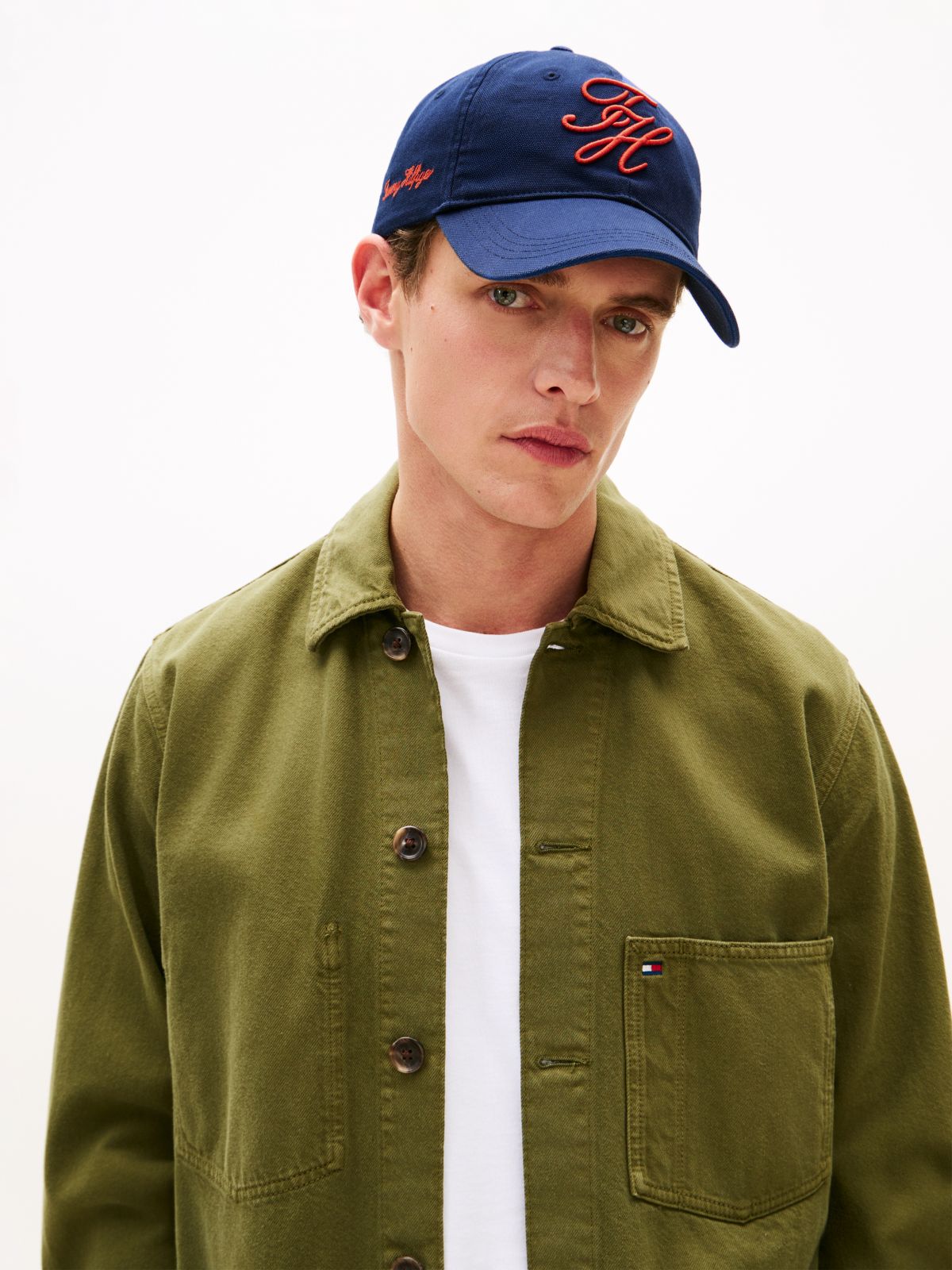 Logo Embroidery Baseball Cap — Blue