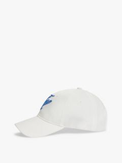 Logo Embroidery Baseball Cap — White 3