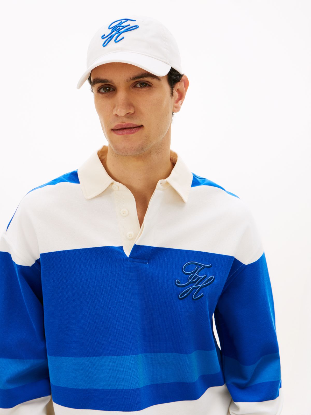Logo Embroidery Baseball Cap — White