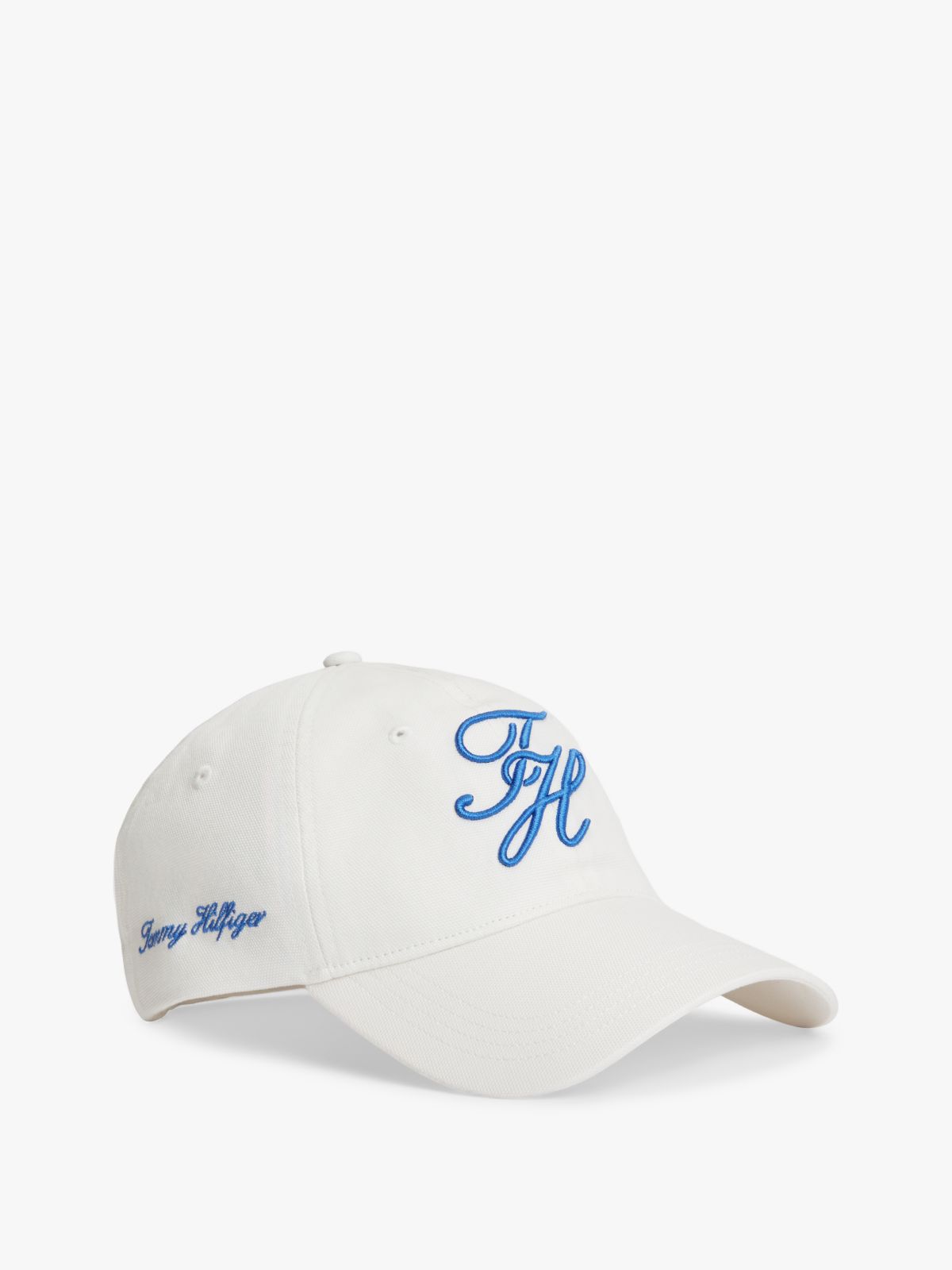 Logo Embroidery Baseball Cap — White
