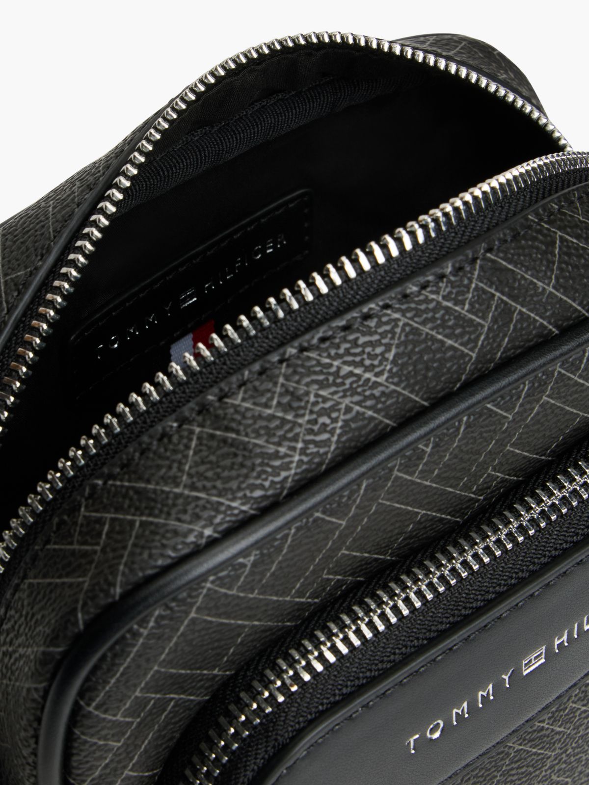 Hilfiger Flag Crossbody Reporter Bag — Black