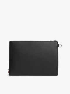 Metal Logo Woven Pouch — Black 2