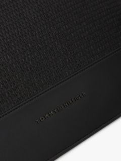 Metal Logo Woven Pouch — Black 3