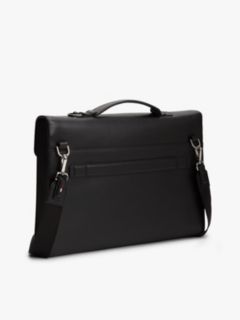 TH Business Leather Laptop Bag — Black 2
