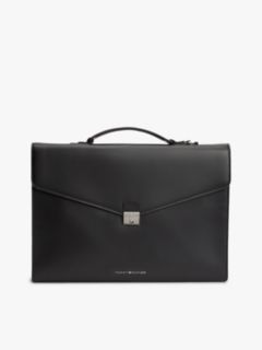 TH Business Leather Laptop Bag — Black 1