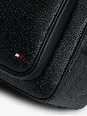 black embossed flag dome backpack for men tommy hilfiger