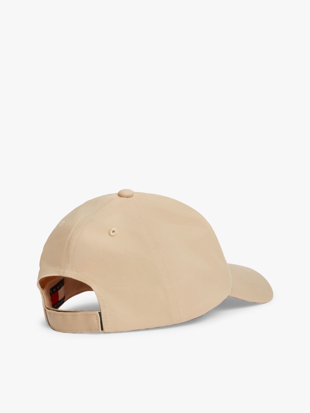 Linear Logo Embroidery Baseball Cap — Beige