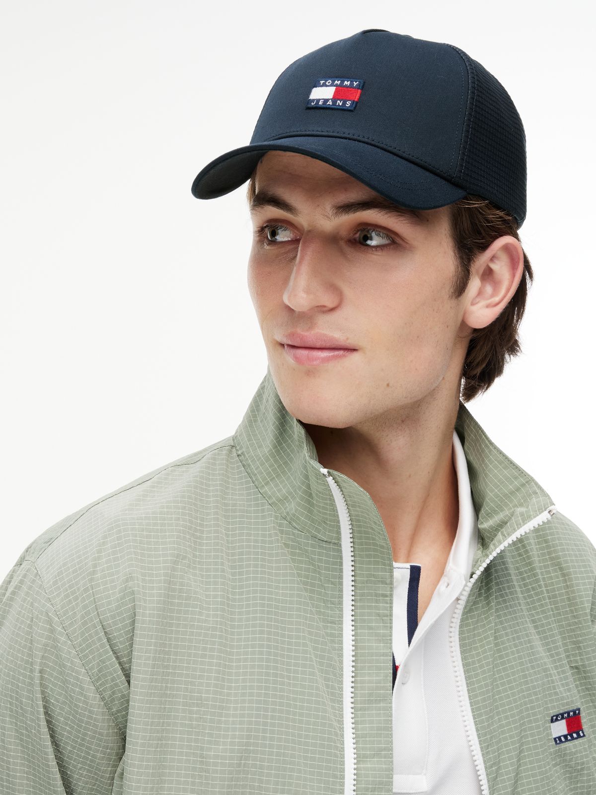 Heritage Signature Colour-Blocked Trucker Cap — Blue