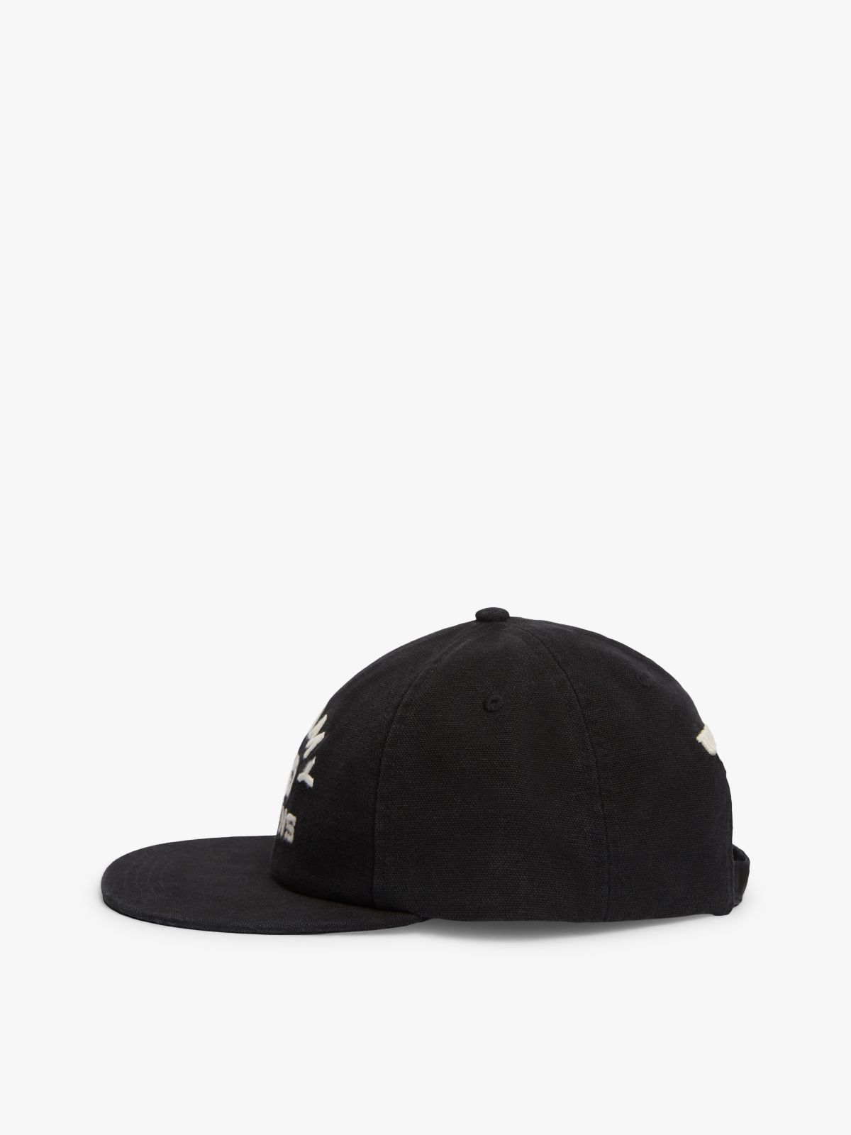 Gym Logo Embroidery Trucker Cap — Black