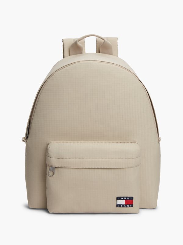 Essential Ripstop Dome Backpack — Beige