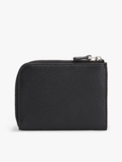 Casual Leather Zip-Around Wallet — Black 2