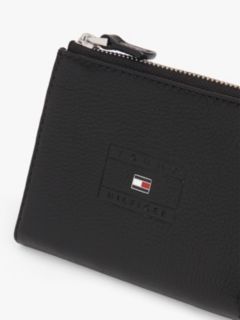 Casual Leather Zip-Around Wallet — Black 3