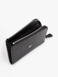 Casual Leather Zip-Around Wallet — Black 4