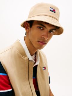 Heritage Logo Washed Bucket Hat — Beige 4