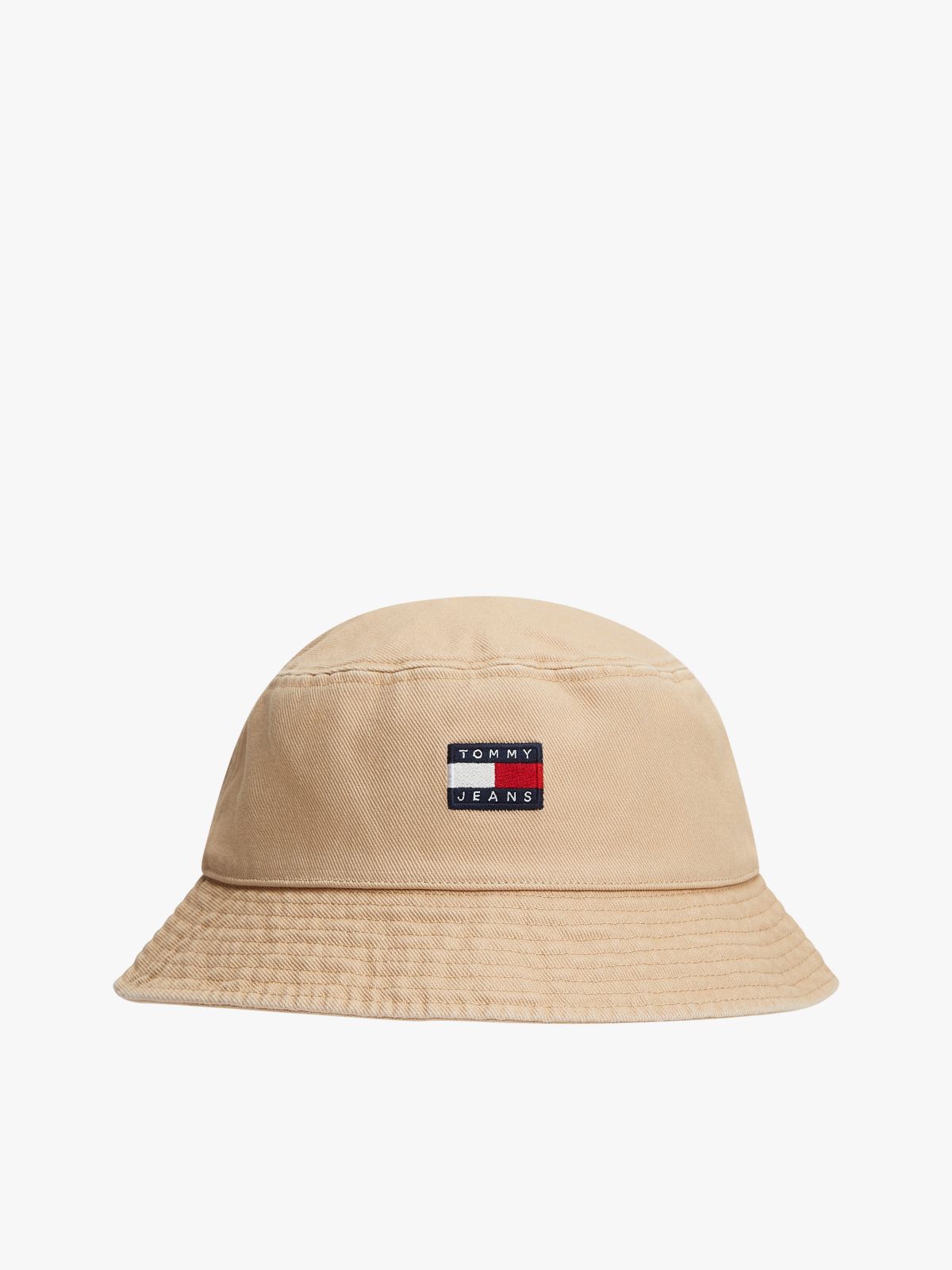 Heritage Logo Washed Bucket Hat — Beige