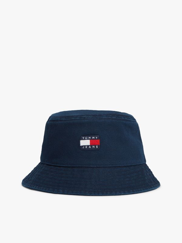Heritage Logo Washed Bucket Hat — Blue