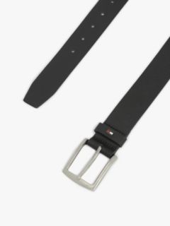 Denton Pebble Grain Leather Belt — Black 2