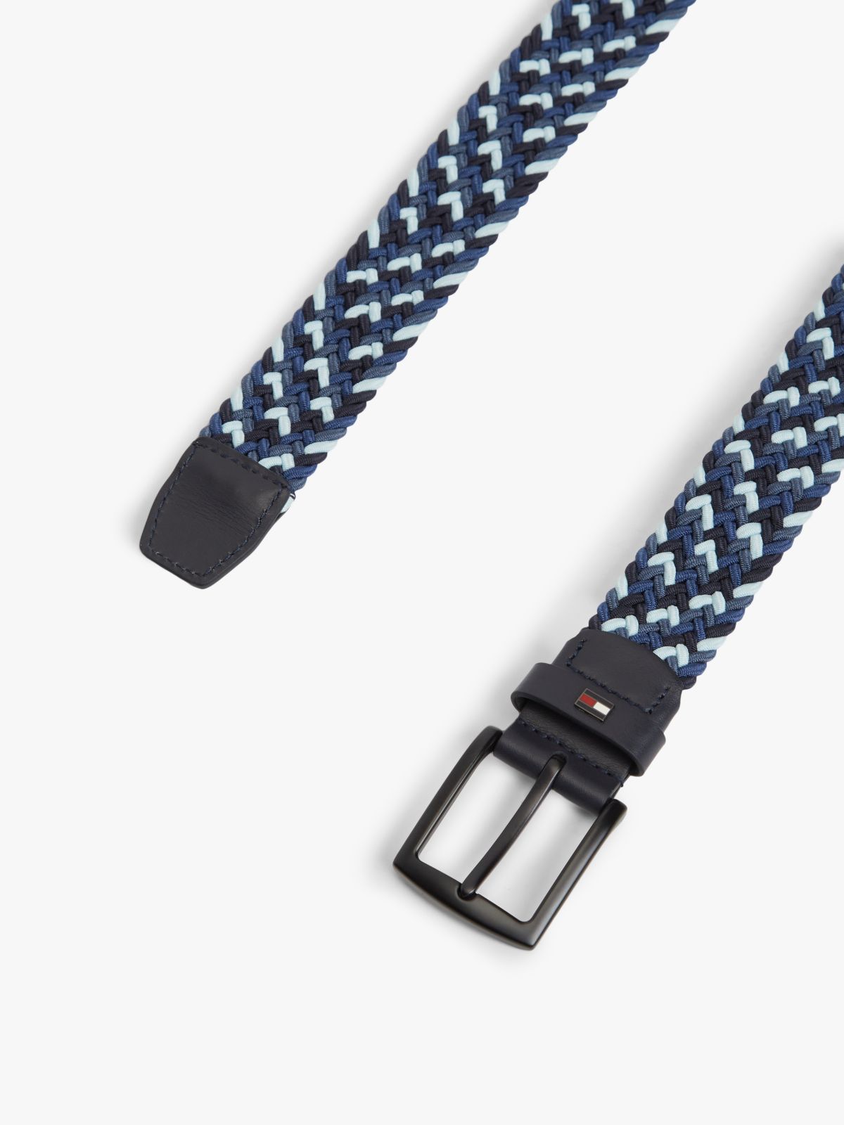 Denton Enamel Flag Woven Belt — Blue