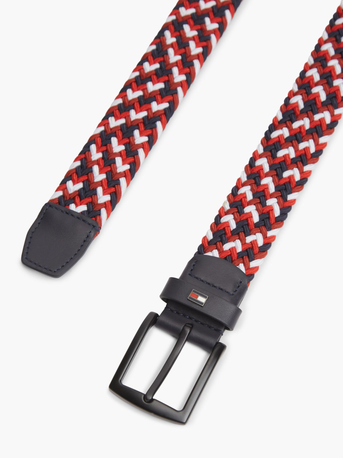 Denton Enamel Flag Woven Belt — Blue