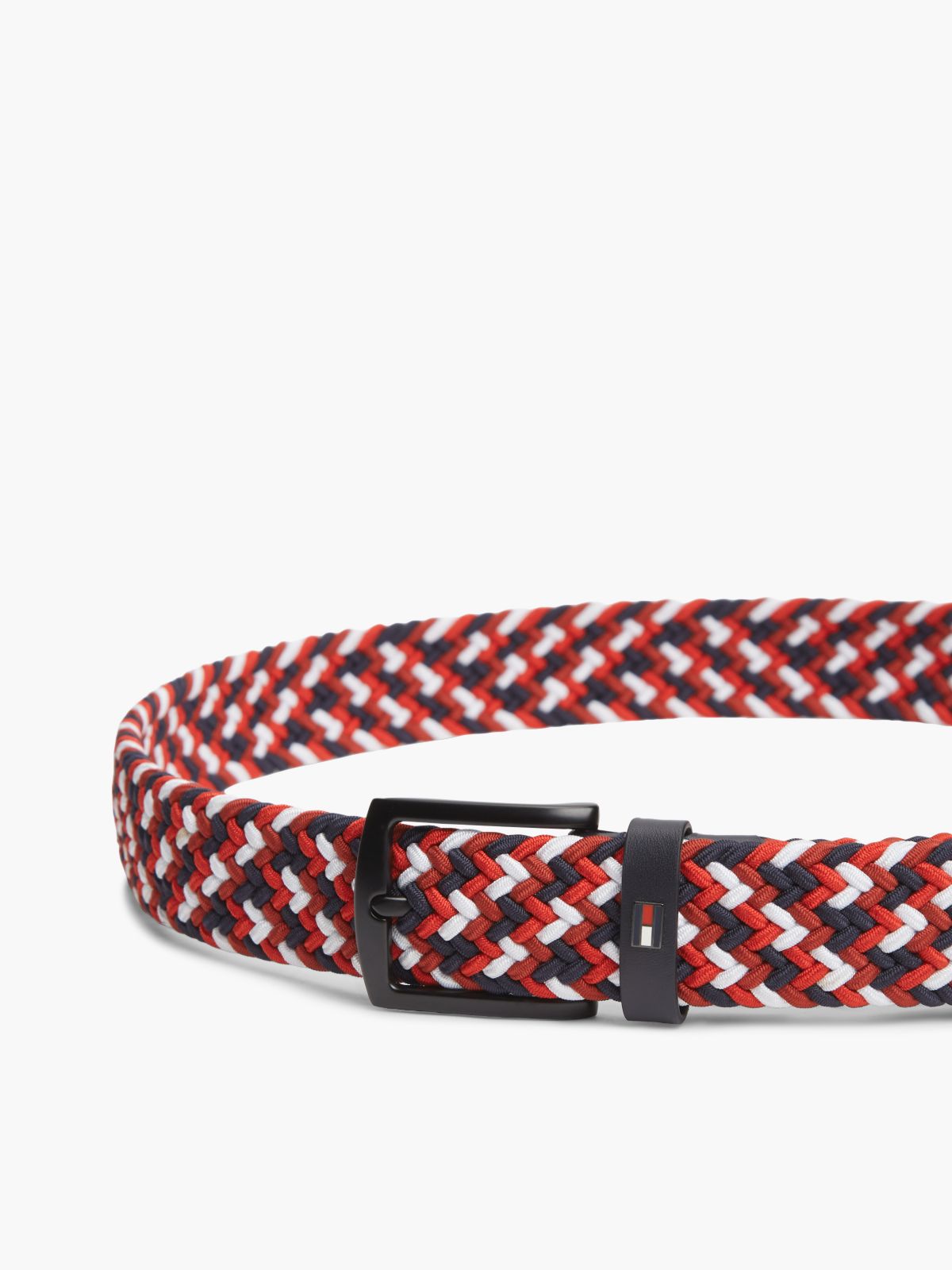 Denton Enamel Flag Woven Belt — Blue