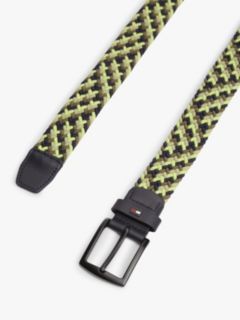 Denton Enamel Flag Woven Belt — Green 2