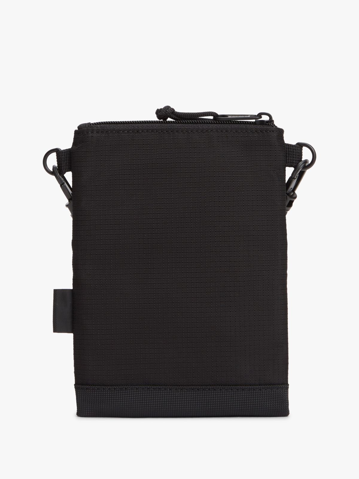Logo Mesh Pocket Ripstop Outdoor Pouch — Black