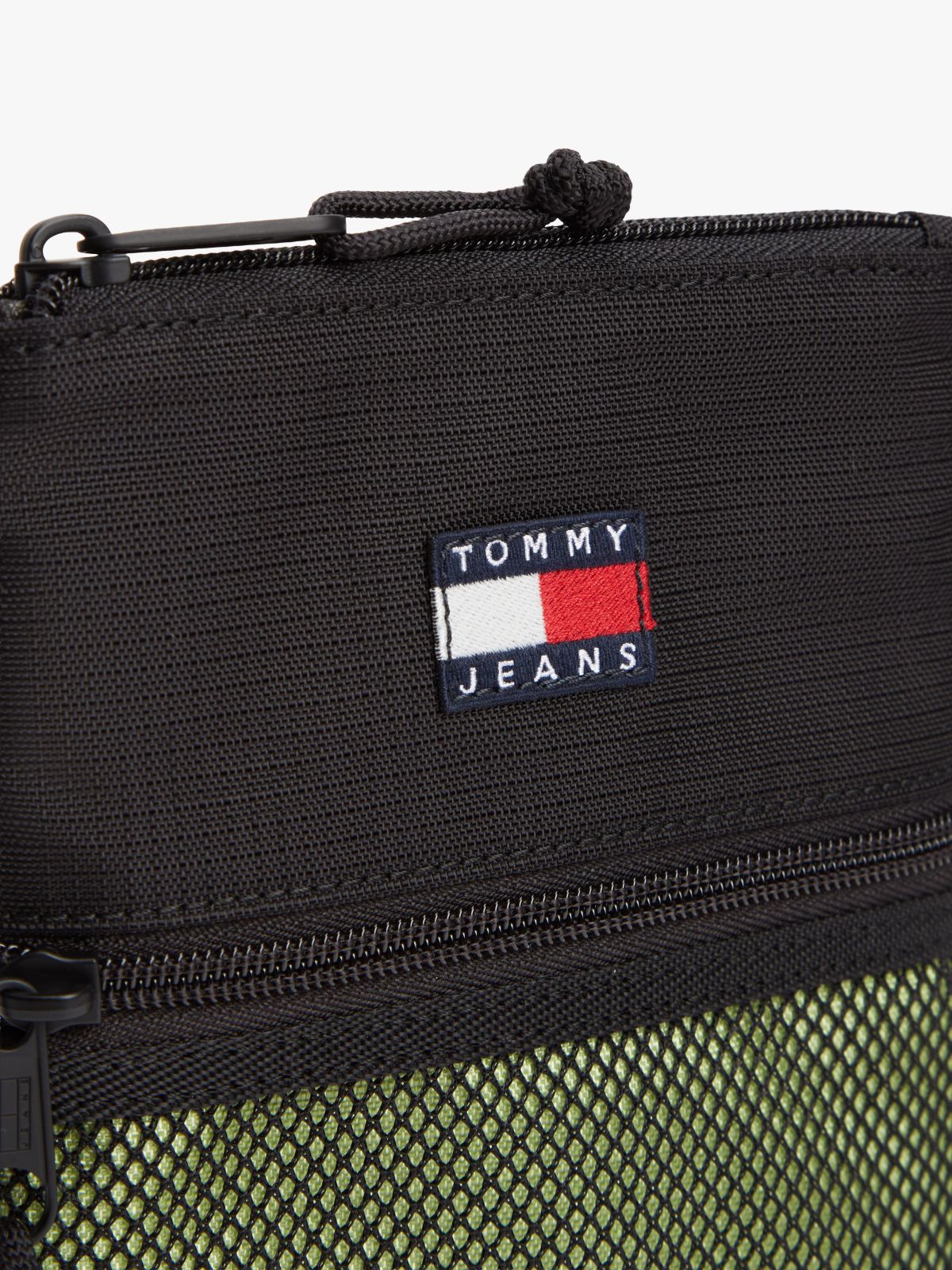 Logo Mesh Pocket Ripstop Outdoor Pouch — Black