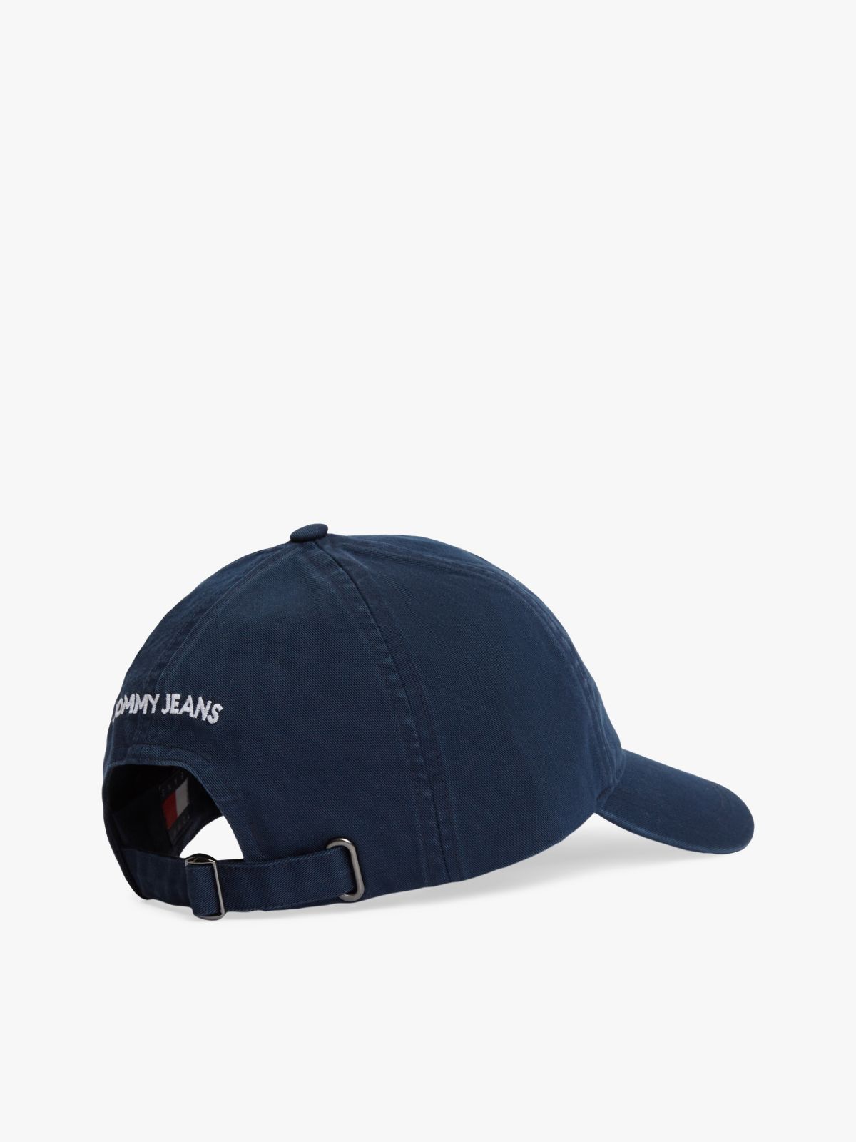 Wavy Logo Washed Twill Baseball Cap — Blue