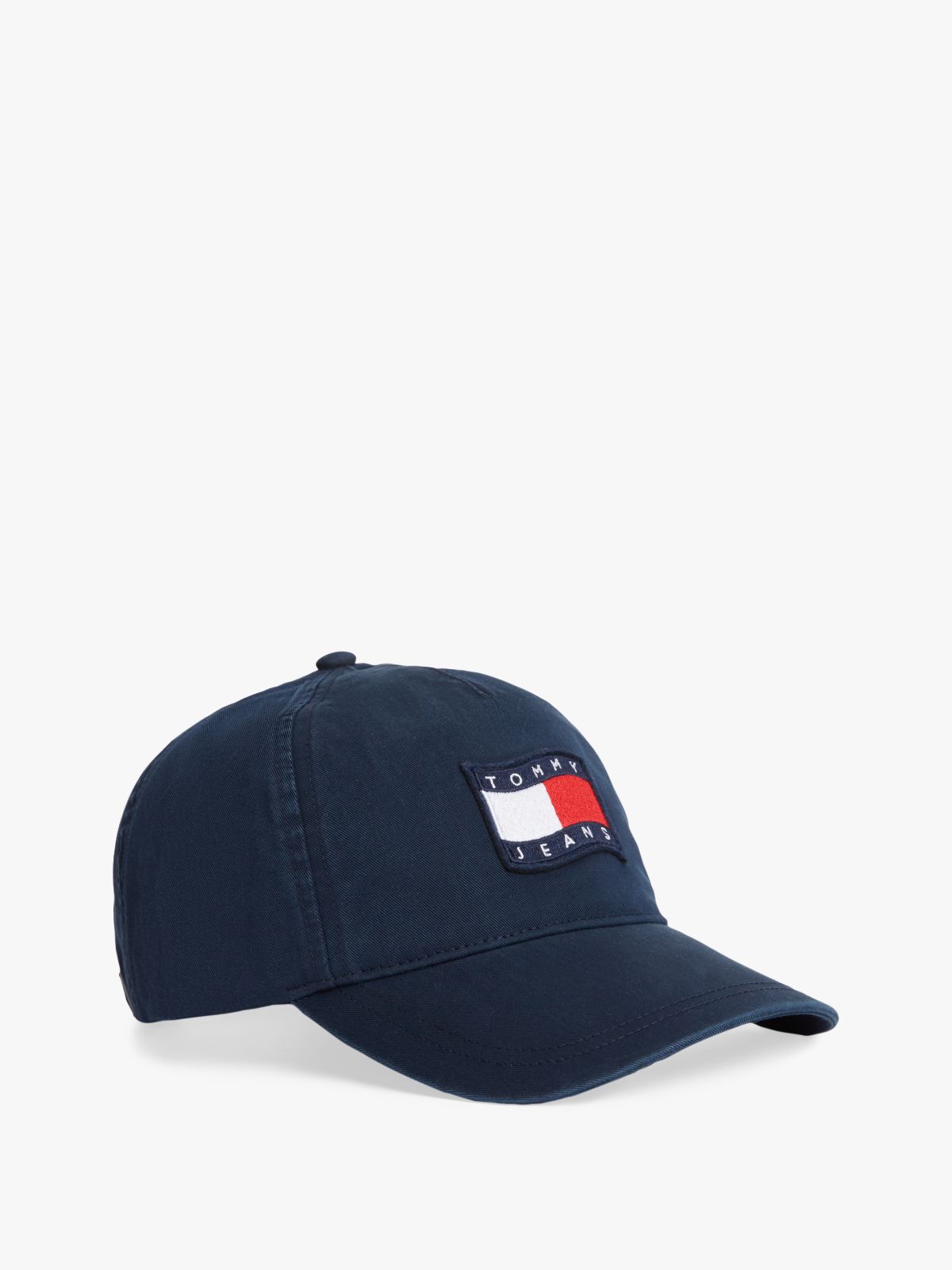 Wavy Logo Washed Twill Baseball Cap — Blue