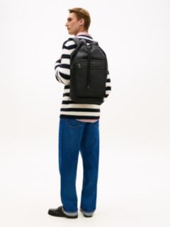 Metal Logo Crossbody Sling Bag — Black 5