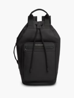 Metal Logo Crossbody Sling Bag — Black 1