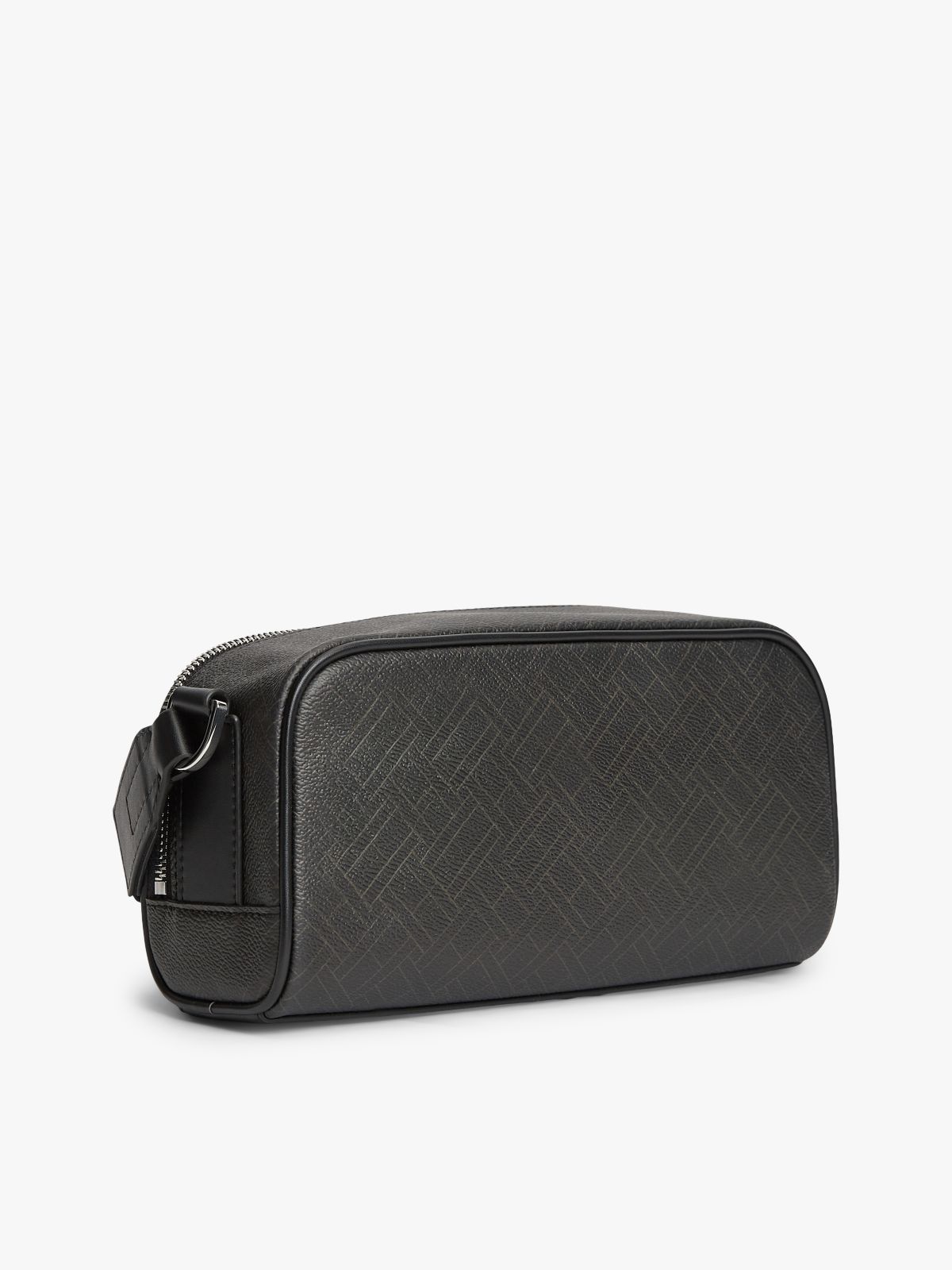 Embossed Flag Crossbody Camera Bag — Black