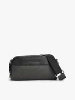 Embossed Flag Crossbody Camera Bag — Black 1