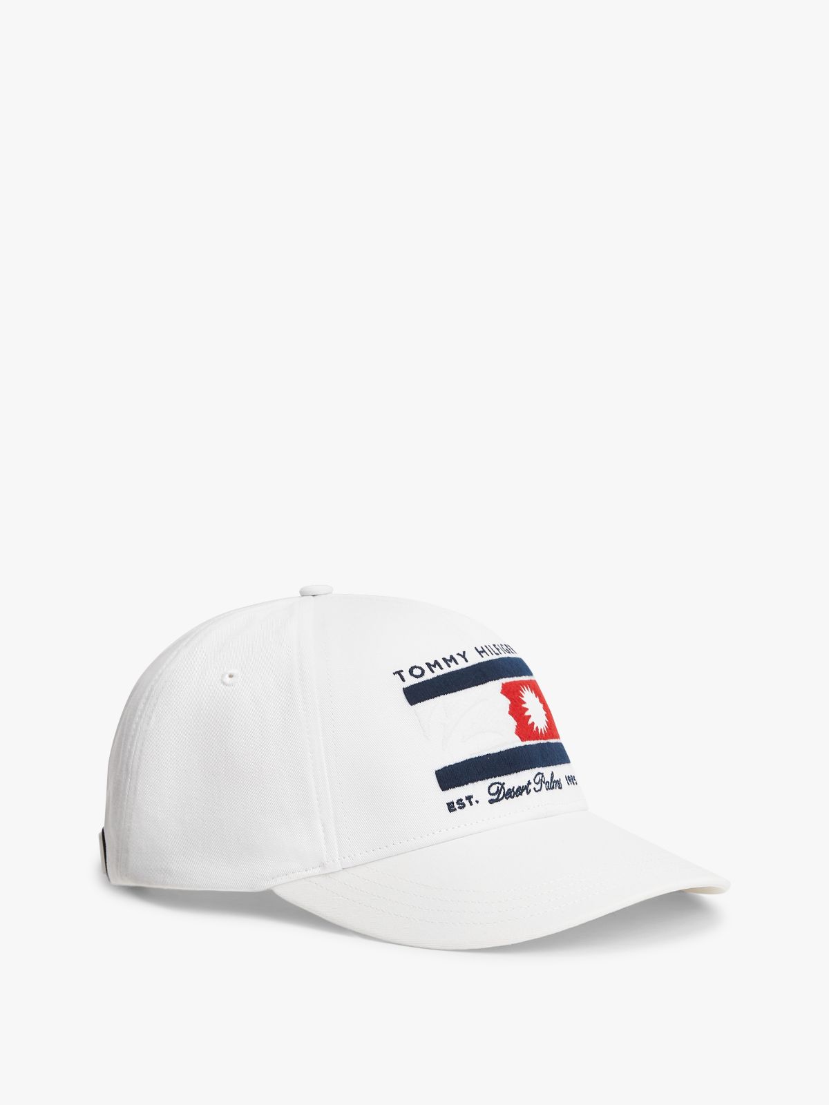 Graphic Embroidery Six-Panel Baseball Cap — White