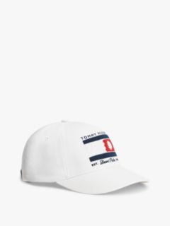 Graphic Embroidery Six-Panel Baseball Cap — White 1