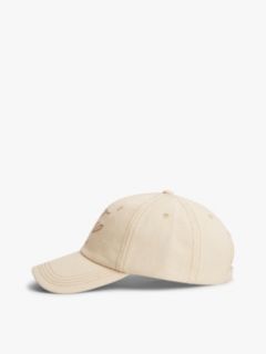 Logo Embroidery Denim Baseball Cap — Beige 3