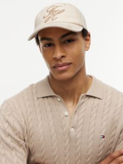 Logo Embroidery Denim Baseball Cap — Beige 4