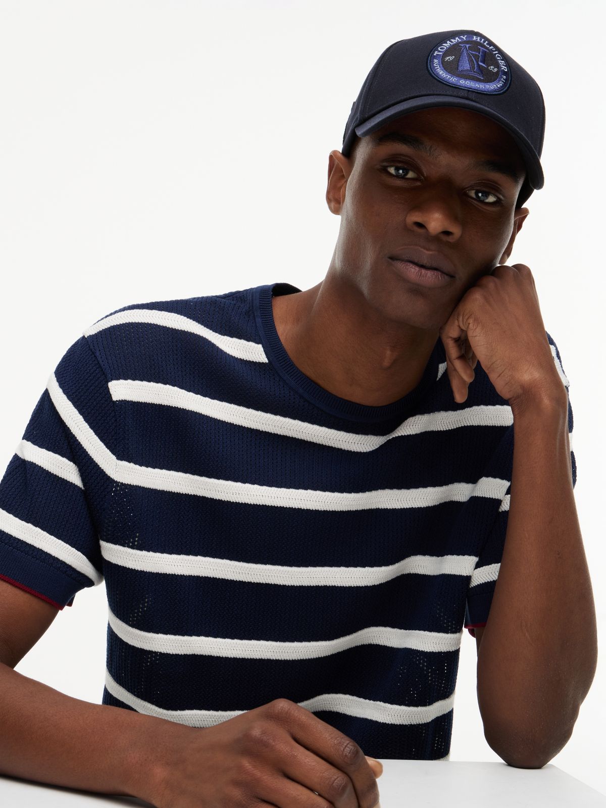 Logo Patch Six-Panel Baseball Cap — Blue
