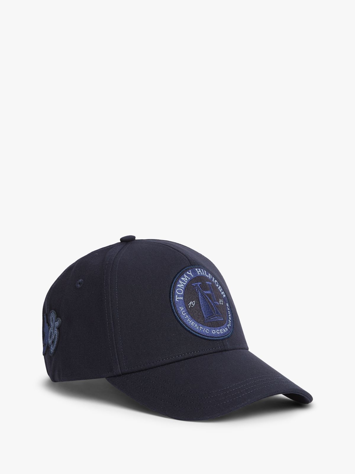 Logo Patch Six-Panel Baseball Cap — Blue