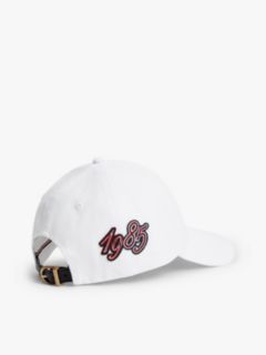 Logo Patch Six-Panel Baseball Cap — White 2