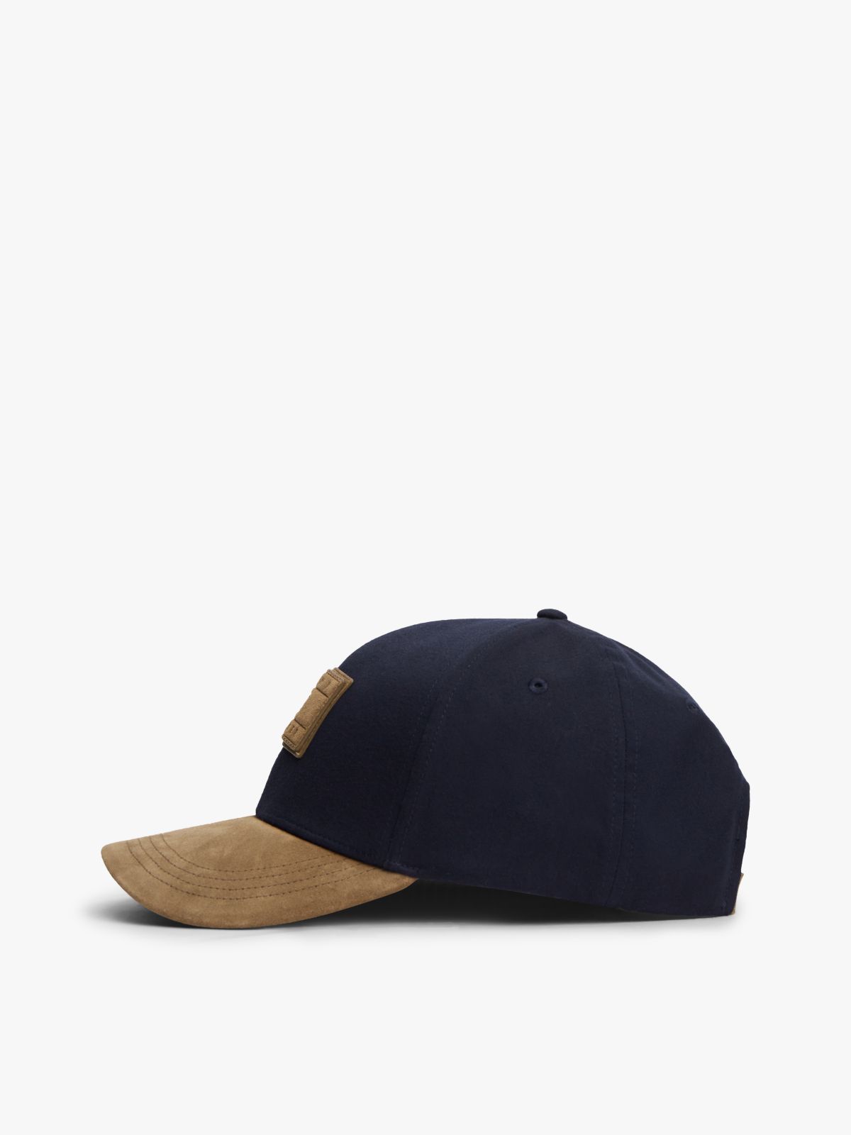 Hilfiger Flag Suede Brim Baseball Cap — Blue