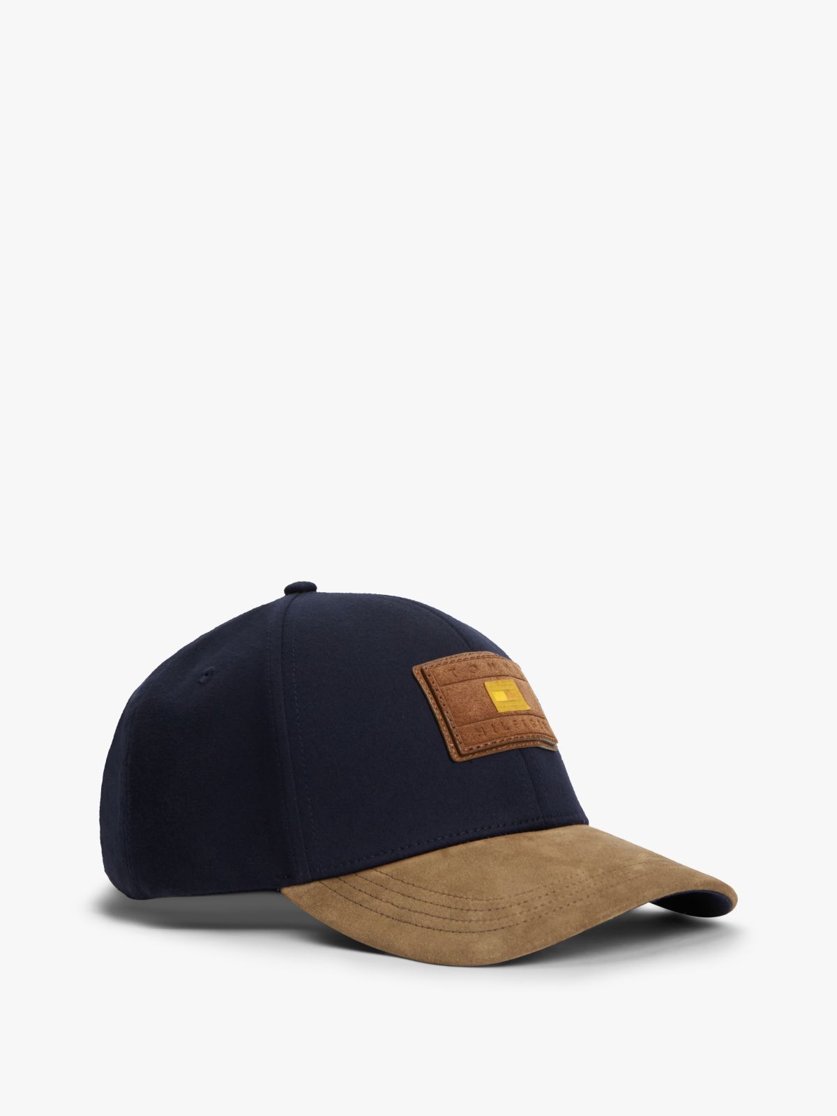 Hilfiger Flag Suede Brim Baseball Cap — Blue